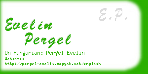 evelin pergel business card